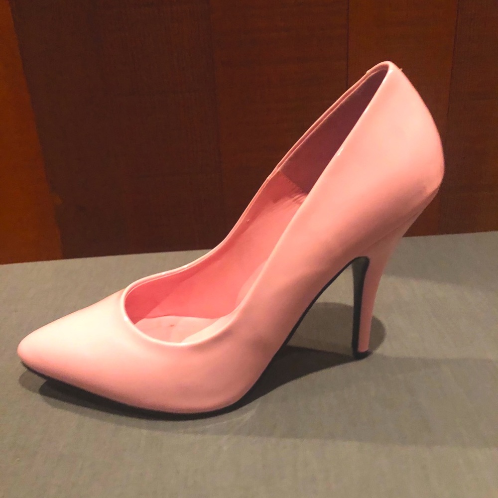 Pleaser Baby pink patent classic pumps
